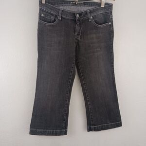 7 for all mankind dojo gray crop jeans size 29